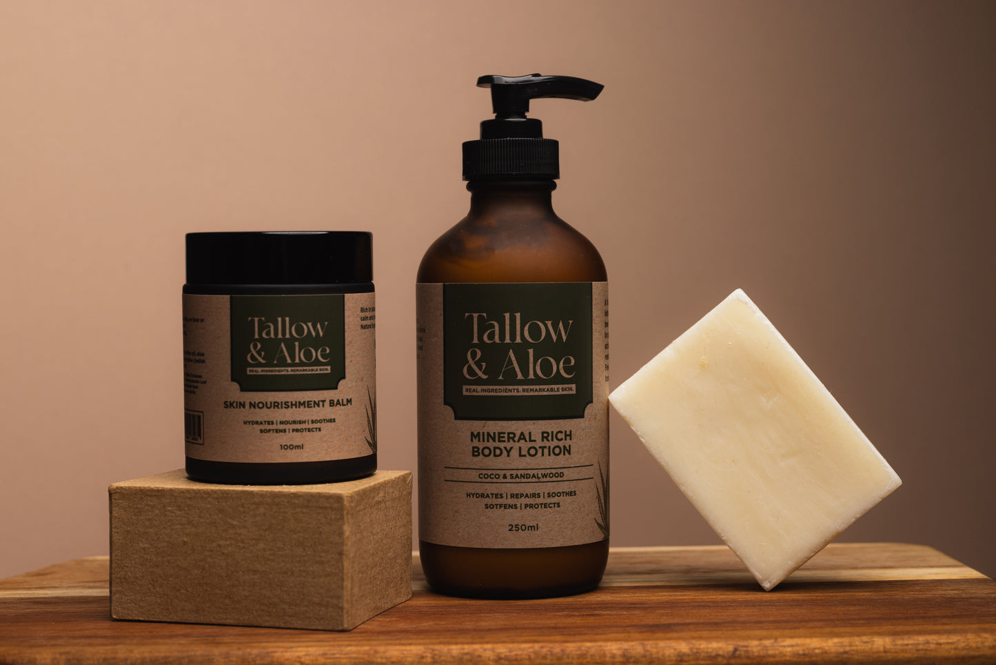 Tallow & Aloe – Unscented Soap Bar | Gentle Cleansing for Sensitive Skin